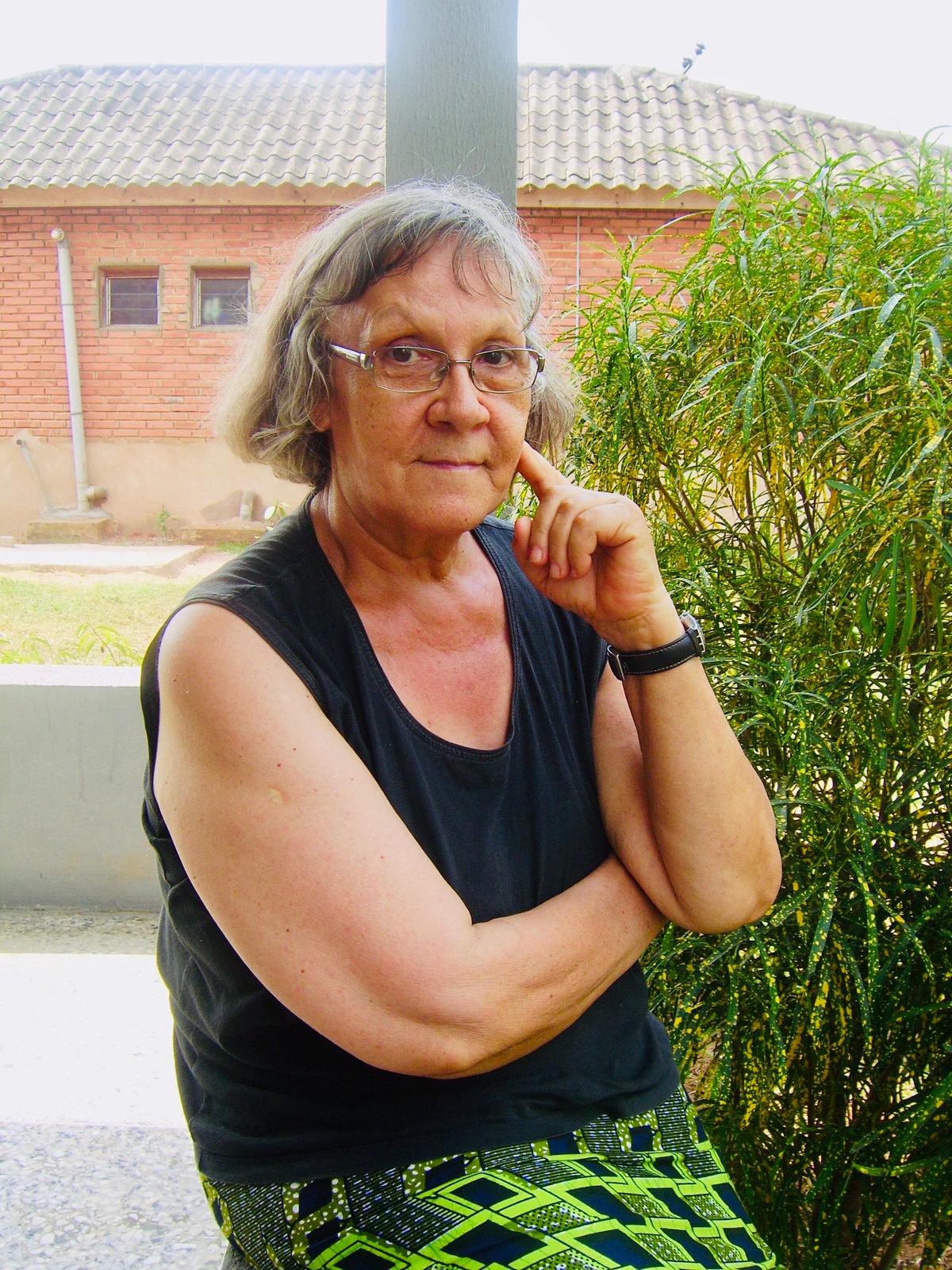 Mutti behind the house in Benin City